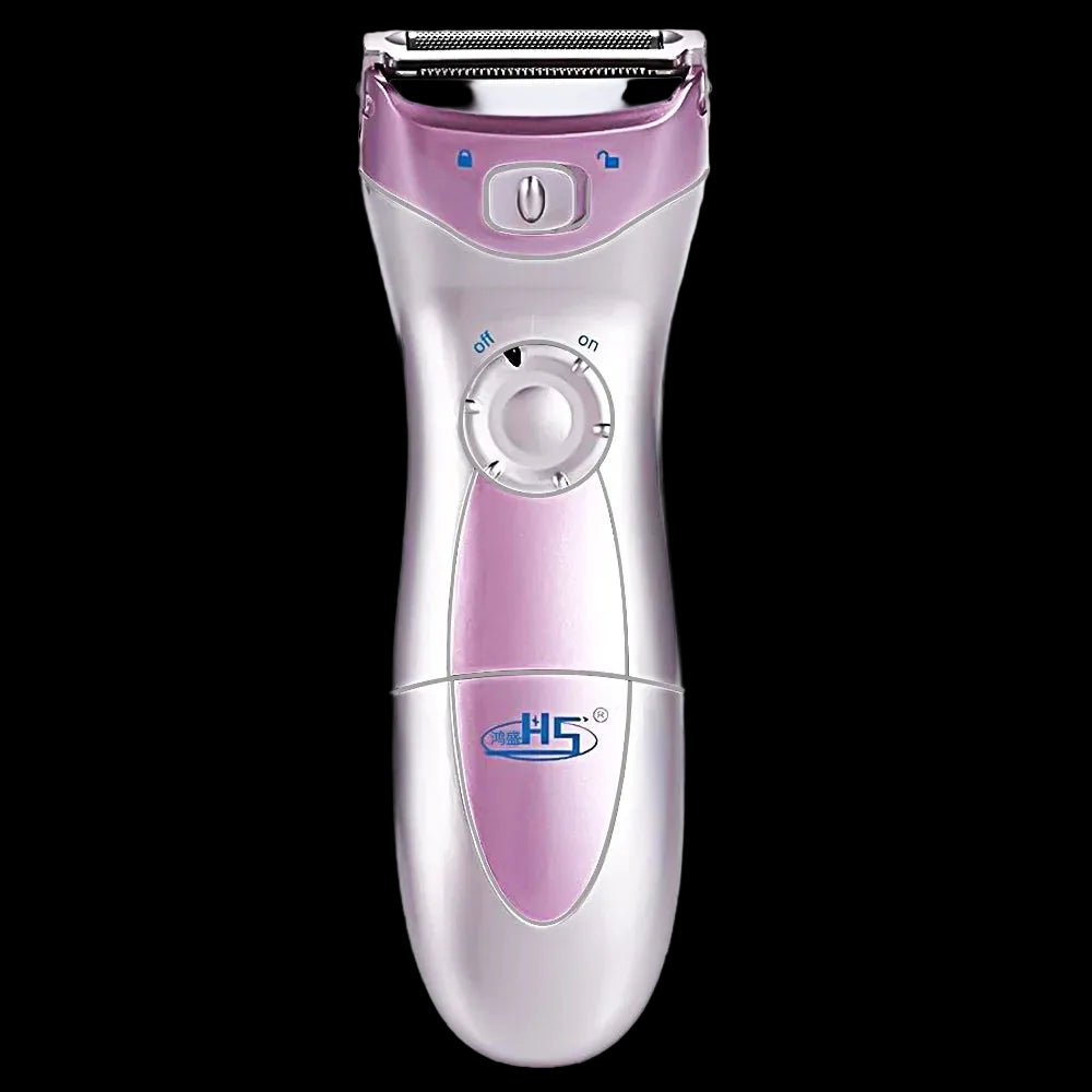 Ladies Electric Shaver, Woman Shaver Epilator, Battery Powered Portable Women'S Razor Trimme for Face Leg Armpit Arm Bikini Line, Purple