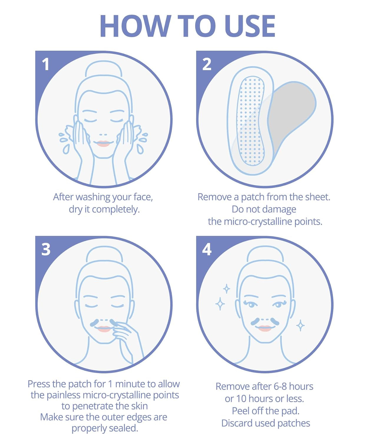 Dissolving Microdart Depuffing Patches for under Eye and Smile Line with Hyaluronic Acid and Tea Tree - 3 Pairs - anti Wrinkle Patches for Face Overnight