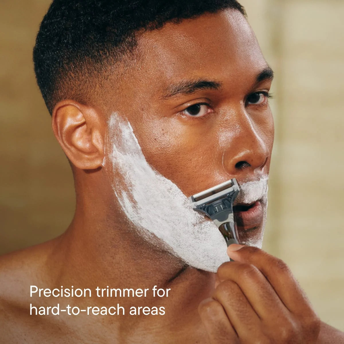 Winston Razor Handle for Men, Includes 5 Razor Blade Cartridges, Ink Chrome