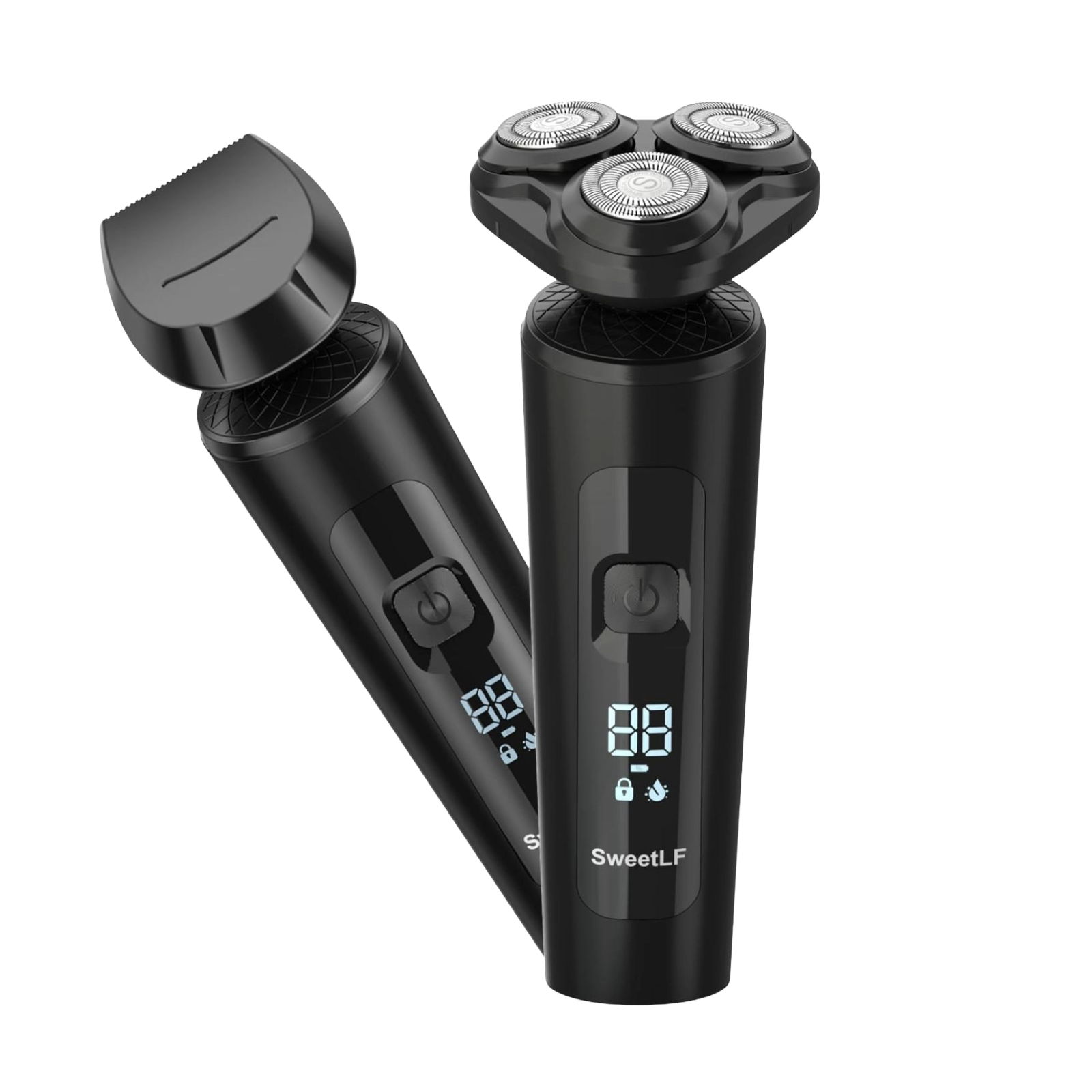 2-in-1 Cordless Electric Shaver & Beard Trimmer – Men’s Grooming, Black