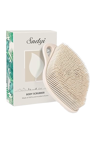 Silicone Leaf-Shaped Body Scrubber – Exfoliating Bodycare