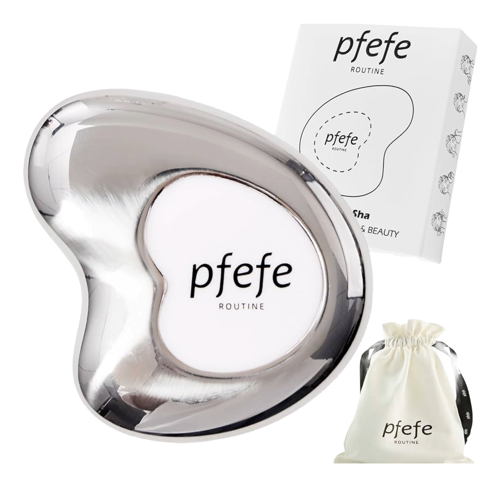 Stainless Steel Cryo Gua Sha – Facial & Body Skincare Tool