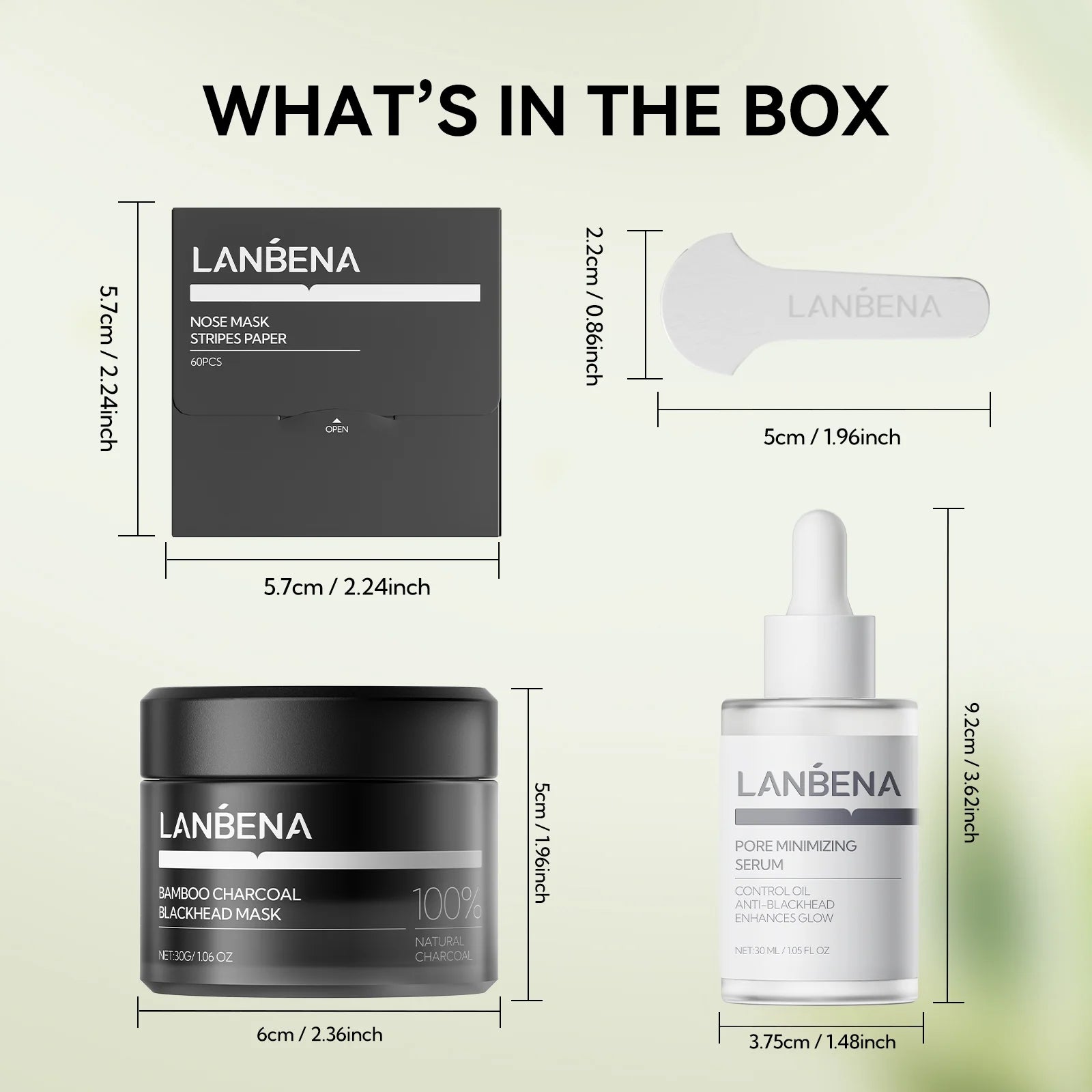 3-In-1 Blackhead Removal Set - Bamboo Charcoal Pore Strips (30G), Pore Minimizing Serum (30Ml) & Removal Paper - Mask for Face, Minimizes Pores & Leaves Skin Fresh & Clean, Blackhead Remover