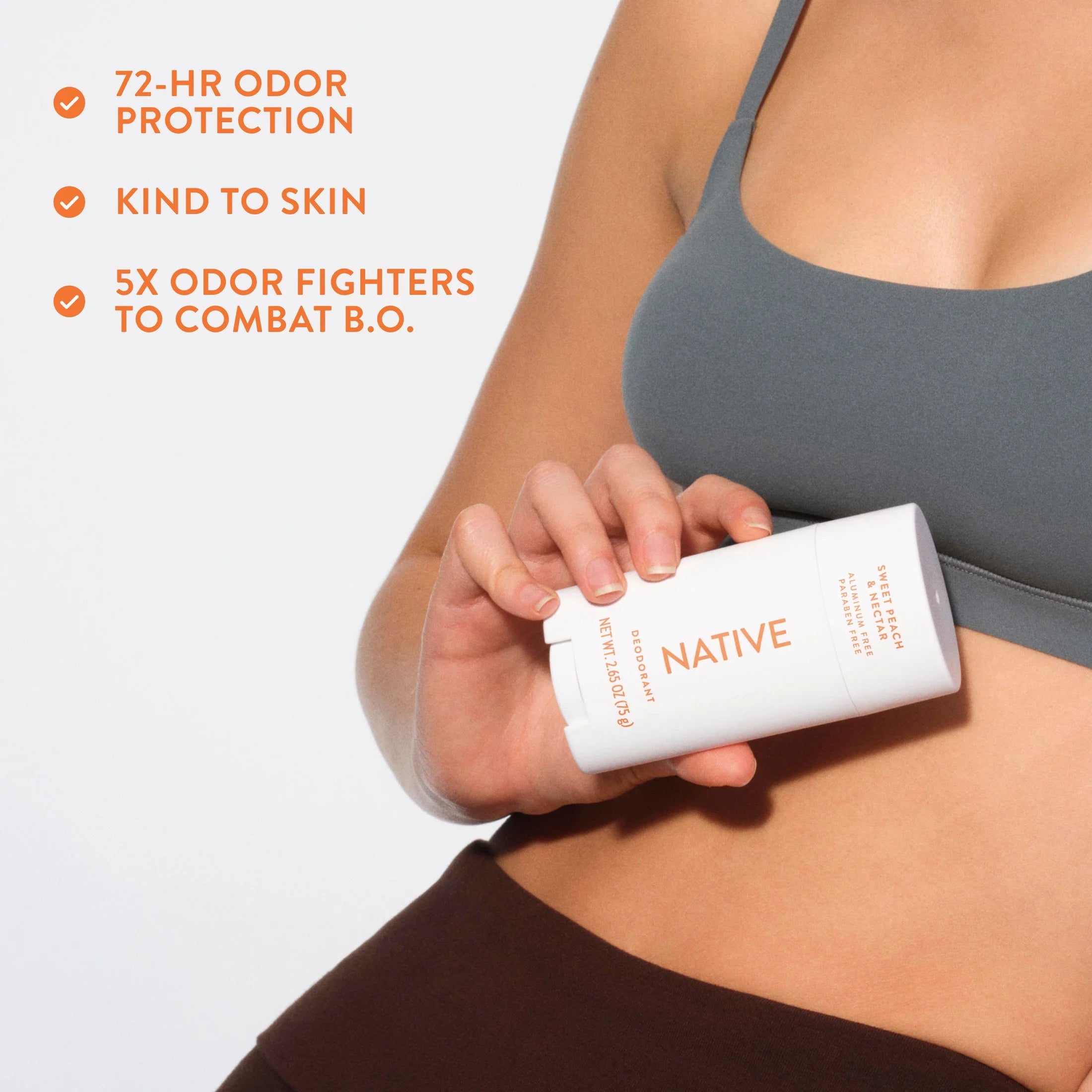 Aluminum-Free Deodorant, Sweet Peach & Nectar, 2.65 Oz